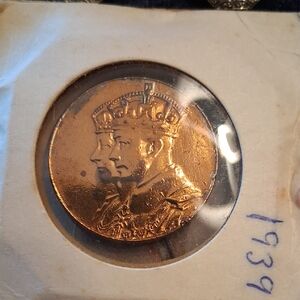 1939 KING GEORGE VI CANADIAN TOKEN
